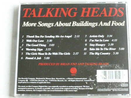 Talking Heads - More Songs about Buildings and Food 