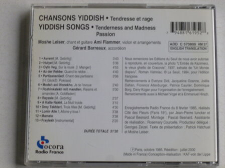 Yiddish Songs - Tenderness and Madness Passion / Moshe Leiser, Ami Flammer