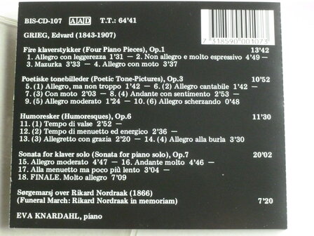 Grieg - The Complete Piano Music vol. IV / Eva Knardahl