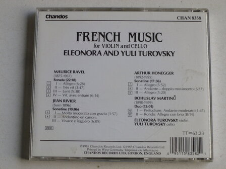 French Music for Violin and Cello / Eleonora and Yuli Turovsky