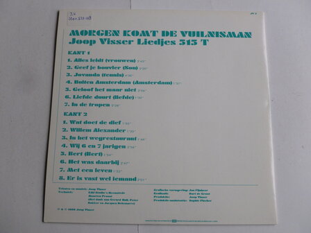 Joop Visser - Morgen komt de Vuilnisman (LP)