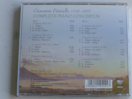 Giovanni Paisiello - Complete Piano Concertos / Pietro Spada (2 CD) Nieuw
