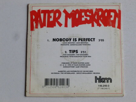Pater Moeskroen - Nobody is Perfect (CD Single)