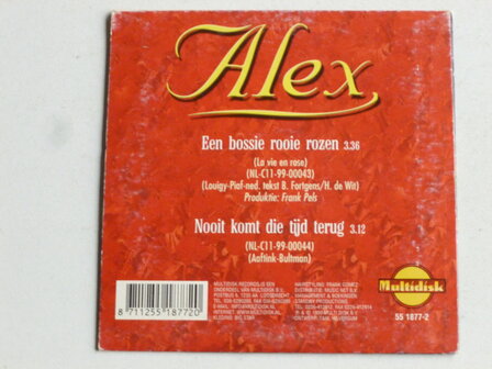Alex - Een bossie rooie rozen (CD Single)