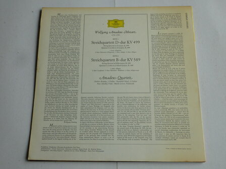 Mozart - Streichquartette 499 / Amadeus Quartett (LP)