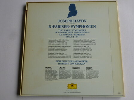 Haydn - 6 Pariser Symphonien / Karajan (3 LP)