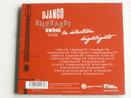 Django Reinhardt - Swing de Paris / La selection highlights (nieuw)