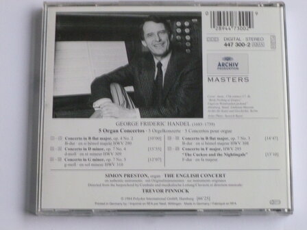 Handel - 5 Organ Concertos / Preston, Pinnock