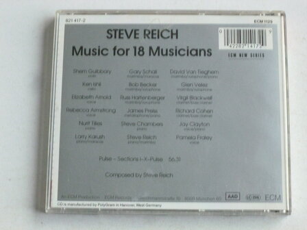 Steve Reich - Music for 18 Musicians