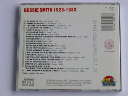 Bessie Smith - Empress of the Blues 1923-1933
