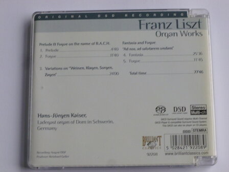 Franz Liszt - Organ Works / Hans-J&uuml;rgen Kaiser (SACD)