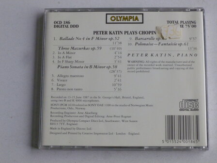 Peter Katin plays Chopin (Olympia)