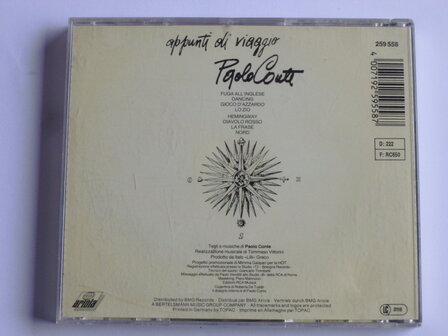 Paolo Conte - Appunti di viaggio