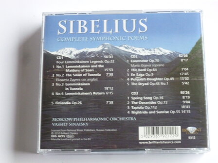 Sibelius - Complete Symphonic Poems (3 CD) Sinaisky