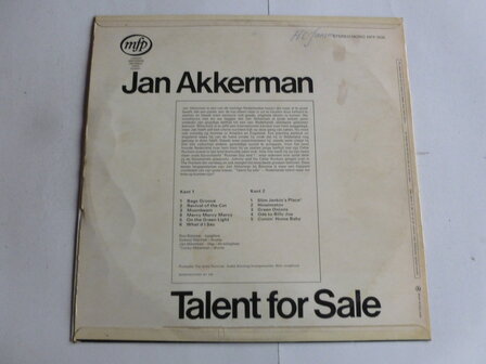 Jan Akkerman - Talent for Sale (LP)