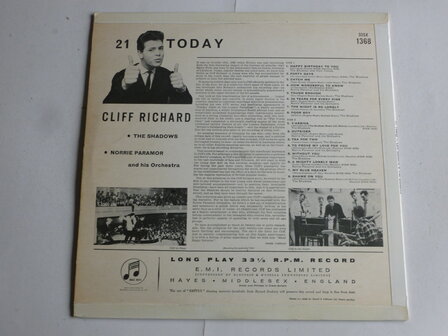 Cliff Richard - 21 Today (LP) 33SX 1368
