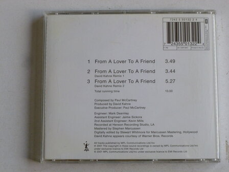 Paul McCartney - From a lover to a friend ( CD Single)