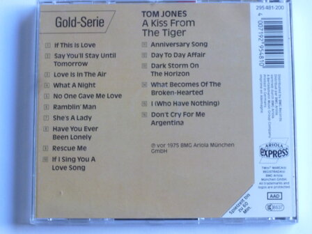 Tom Jones - A kiss from the Tiger