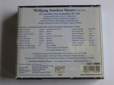 Mozart - De Toverfluit / Die Zauberfl&ouml;te Amsterdam Marionetten Theater (2 CD)