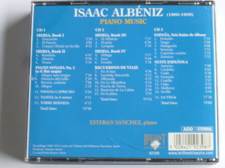 Albeniz - Piano Music / Esteban Sanchez (3 CD)