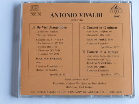 Jaap van Zweden - Vivaldi / De Vier Jaargetijden