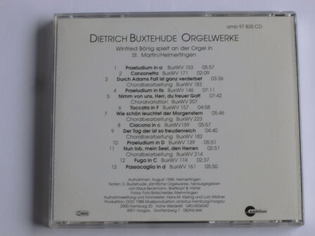 Buxtehude - Orgelwerke / Winfried B&ouml;nig