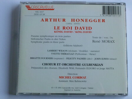 Honegger - Le Roi David / Lambert Wilson, Michel Corboz