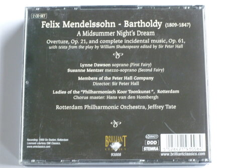 Mendelssohn - A Midsummer Night&#039;s Dream - Jeffrey Tate (2 CD)