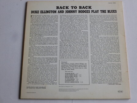 Duke Ellington and Johnny Hodges - Back to Back (LP)