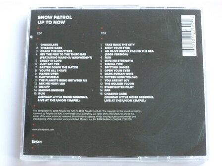 Snow Patrol - Up to Now (2 CD)