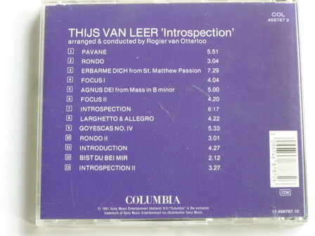 Thijs van Leer  - Introspection / arranged by Rogier van Otterloo