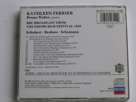 Kathleen Ferrier / Bruno  Walter