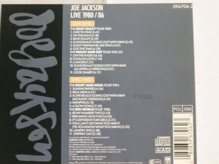 Joe Jackson - Live 1980/86 (2 CD)