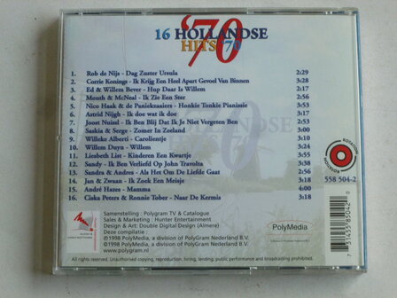 16 Hollandse Hits &#039;70