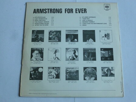 Louis Armstrong - Armstrong for Ever (LP) cbs 52027