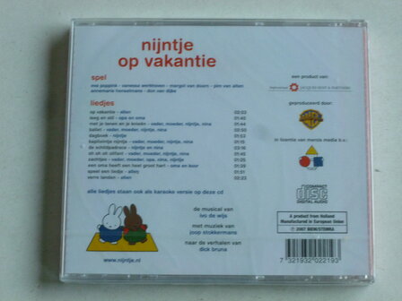 Nijntje op Vakantie - De Musical  van Ivo de Wijs, Joop Stokkermans (nieuw)