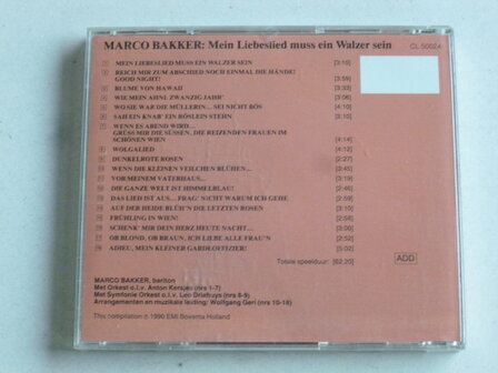 Marco Bakker - Mein Liebeslied muss ein Walzer sein