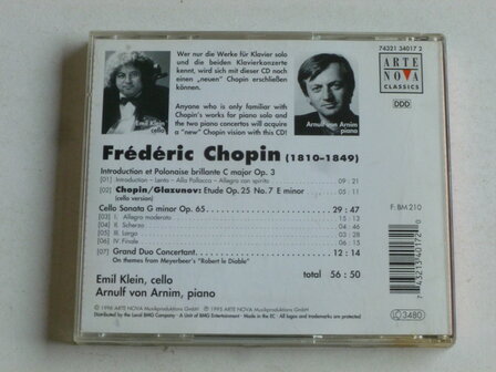 Chopin - Works for Cello and Piano / Emil Klein, Arnim