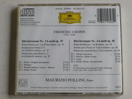 Chopin - Klaviersonate 2, 3 / Maurizio Pollini