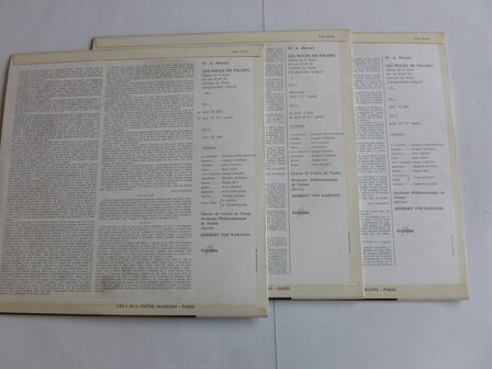Mozart - Les Noces de figaro / Herbert von Karajan, Schwarzkopf (3 LP)