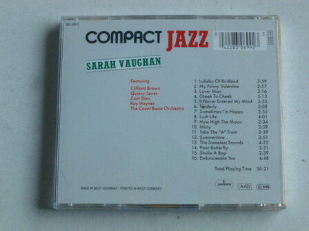 Sarah Vaughan - Compact Jazz