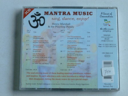 Mantra Music - Sing, Dance, Enjoy / Henry Marshall (2 CD)