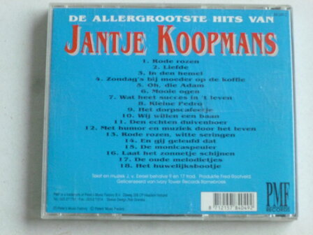 De Allergrootste Hits van Jantje Koopmans (pmf)