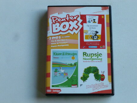Peuterbox / Pim &amp; Pom, Kikker &amp; vriendjes, rupsje nooitgenoeg (3 DVD)