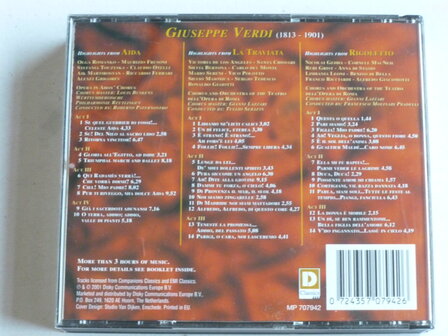Verdi - The Greatest Operas / Aida, la Traviata, Rigoletto (3 CD)