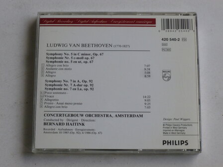Beethoven - Symphony no.5 &amp; 7 / Bernard Haitink
