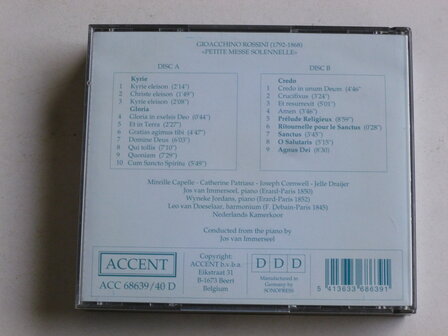 Rossini - Petite Messe Solennelle / Capelle, Cornwell,  Jos van Immerseel (2 CD)