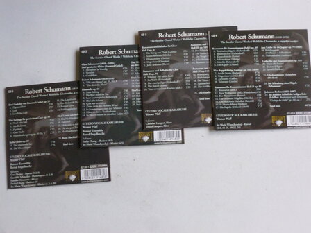 Schumann - The Secular Choral Works / Studio Vocale Karlsruhe  (4 CD)