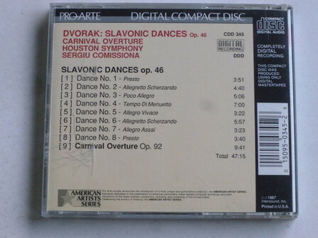Dvorak - Slavonic Dances / Comissiona,  Houston Symphony