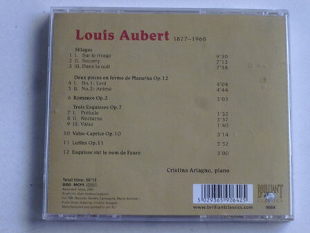Louis Aubert - Piano Works / Cristina Ariagno